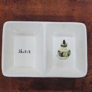 Rae Dunn Magenta Divided Dish Trinket Tray Farmhouse SKETCH & INK BOTTLE